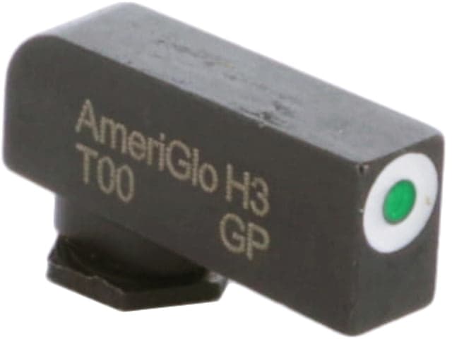 AmeriGlo Tritium Classic Front Sights for Glock w/Green Tritium White Outline Stock Front .200in H .125in W