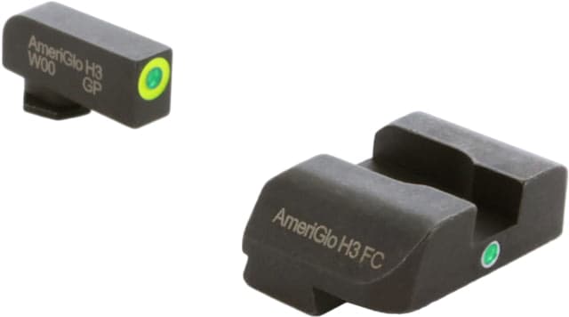 AmeriGlo Tritium Night Sights For Glock 20/21 Pro i-Dot set GRN / Lime Outline ProGlo Front with single GRN Rear