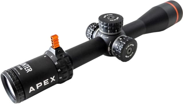 Apex Optics Hunter 3-15x44mm Rifle Scope 30mm Tube First Focal Plane FFP HLR Reticle Illuminated Black