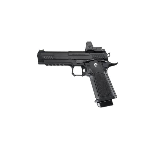 Arcturus Vanguard 5inch Hi-Capa GBB Airsoft Pistol w/Optics Ready Slide & ARS-1 Red Dot Combo