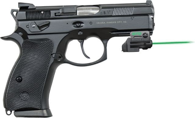 ArmaLaser GTO/FLX Finger Touch Green Laser Sight for CZ P-01 Black