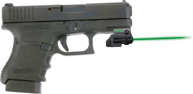 ArmaLaser GTO/FLX Finger Touch Green Laser Sight for Glock 29/30 Black
