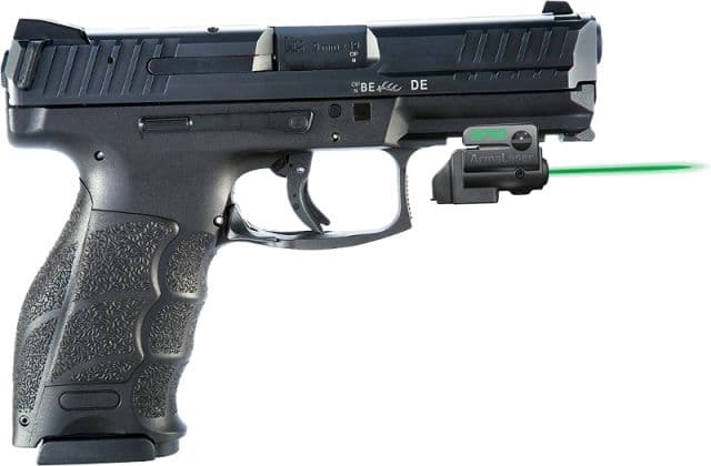 ArmaLaser GTO/FLX Finger Touch Green Laser Sight for H&K VP9 Black