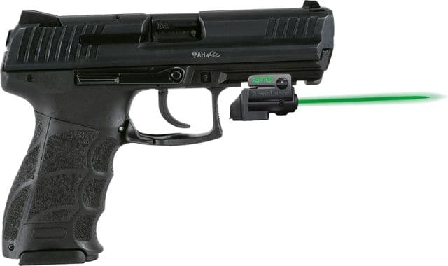 ArmaLaser GTO/FLX Finger Touch Green Laser Sight for HK P30/P30L Black