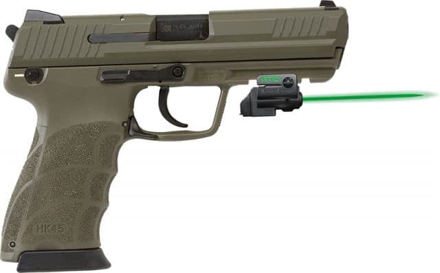 ArmaLaser GTO/FLX Finger Touch Green Laser Sight for HK45 Black