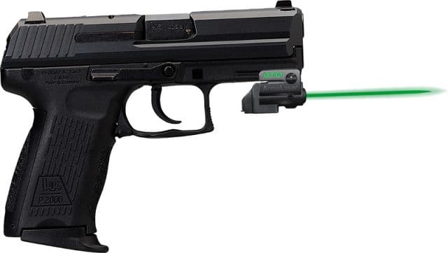 ArmaLaser GTO/FLX Finger Touch Green Laser Sight for HKP2000 Black