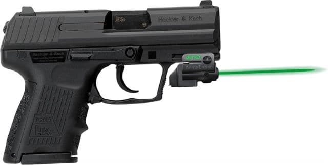 ArmaLaser GTO/FLX Finger Touch Green Laser Sight for HKP2000SK Black