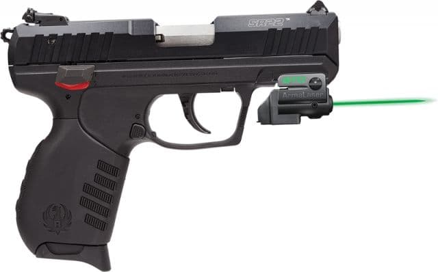 ArmaLaser GTO/FLX Finger Touch Green Laser Sight for Ruger SR22 Black