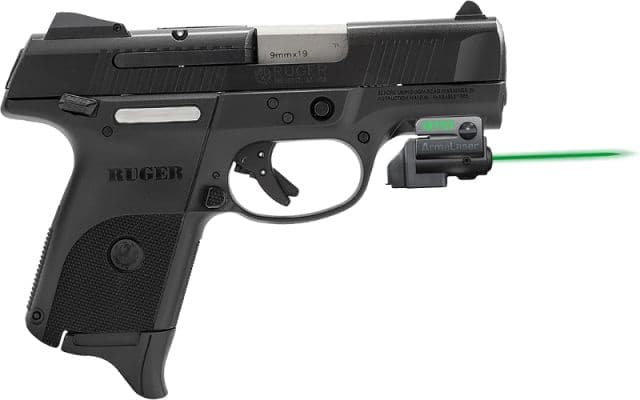 ArmaLaser GTO/FLX Finger Touch Green Laser Sight for Ruger SR9C/40C Black