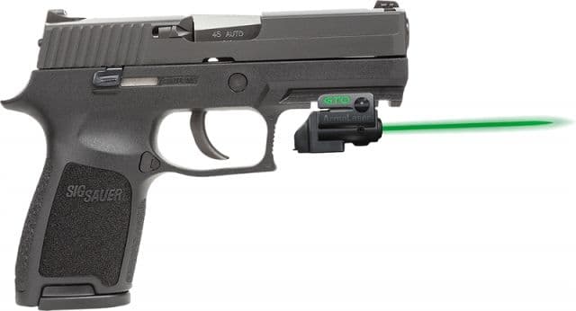 ArmaLaser GTO/FLX Finger Touch Green Laser Sight for Sig Sauer P250 Compact Black