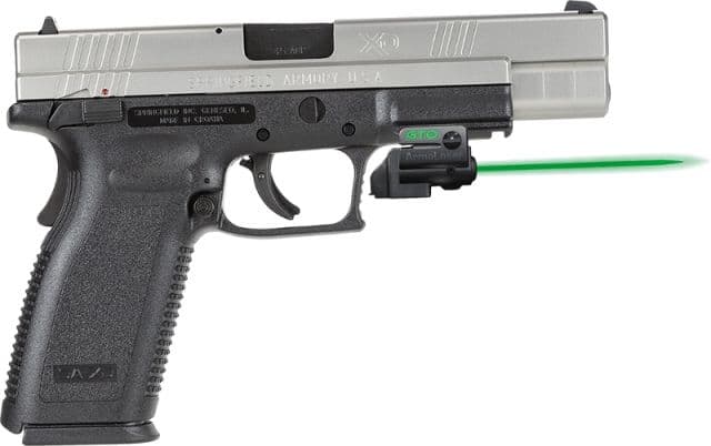 ArmaLaser GTO/FLX Finger Touch Green Laser Sight for Springfield XD 4/5in Black