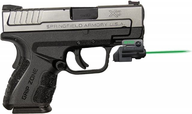ArmaLaser GTO/FLX Finger Touch Green Laser Sight for Springfield XD Mod 2 9mm Black