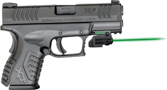 ArmaLaser GTO/FLX Finger Touch Green Laser Sight for Springfield XDM 3.8in Black