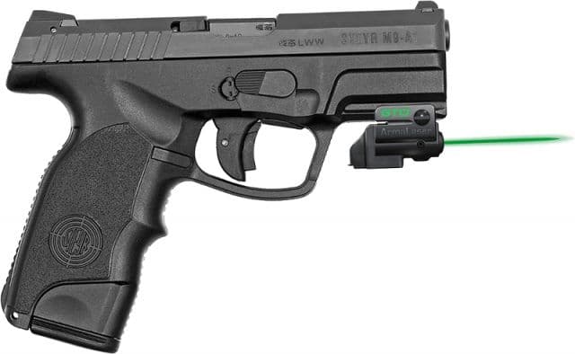 ArmaLaser GTO/FLX Finger Touch Green Laser Sight for Steyr L-A1/M-A1 Black