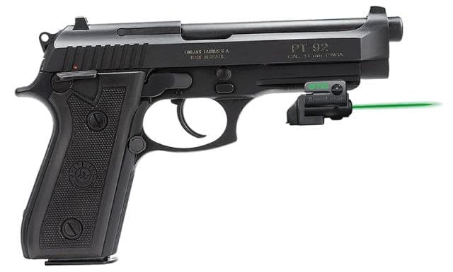 ArmaLaser GTO/FLX Finger Touch Green Laser Sight for Taurus PT92 Black
