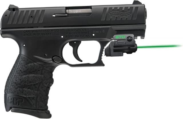 ArmaLaser GTO/FLX Finger Touch Green Laser Sight for Walther CCP Black