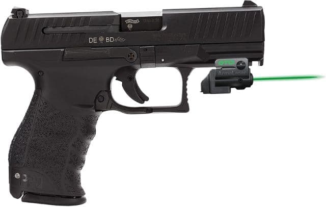 ArmaLaser GTO/FLX Finger Touch Green Laser Sight for Walther PPQ M2/PPX Black