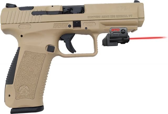 ArmaLaser GTO/FLX Finger Touch Red Laser Sight for Century Canik TP9 SA Black