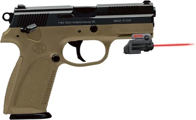 ArmaLaser GTO/FLX Finger Touch Red Laser Sight for FN FNP Early - Single Notch Black