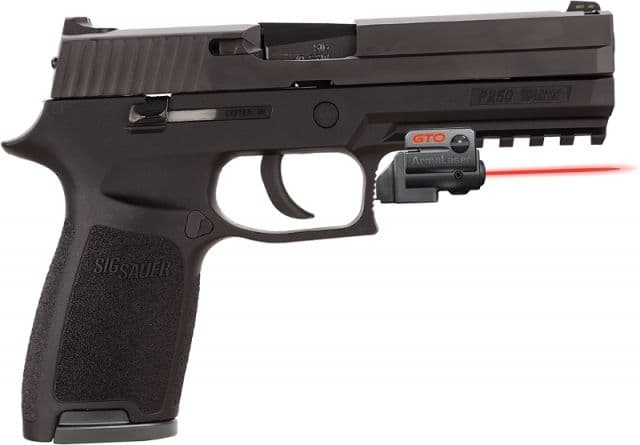 ArmaLaser GTO/FLX Finger Touch Red Laser Sight for SIG P250 Black