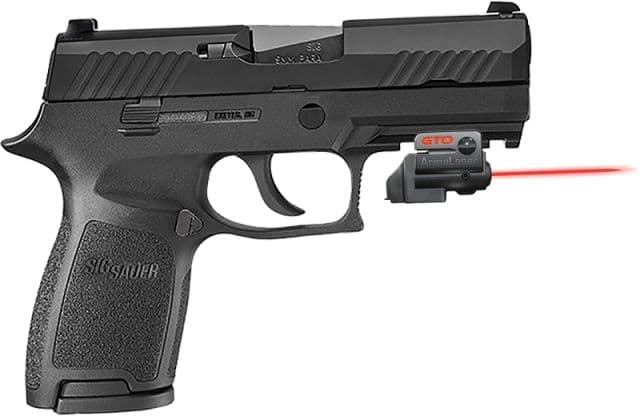 ArmaLaser GTO/FLX Finger Touch Red Laser Sight for Sig P320 Black
