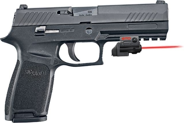 ArmaLaser GTO/FLX Finger Touch Red Laser Sight for Sig Sauer P320 Full-Size Black