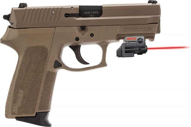 ArmaLaser GTO/FLX Finger Touch Red Laser Sight for SIG SP2022 Black