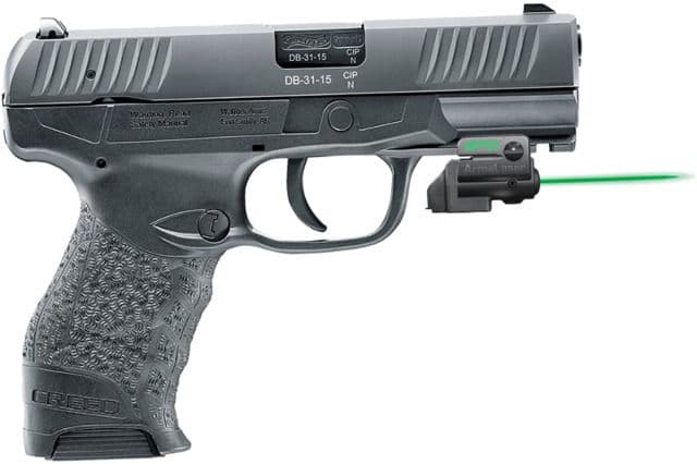 ArmaLaser GTOG/FLX Finger Touch Green Laser Sight for Walther Creed Black