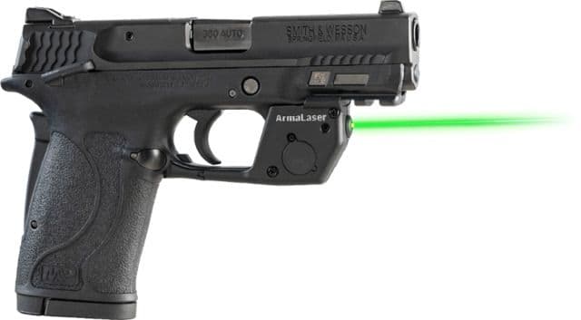 ArmaLaser Touch-Activated Laser Sight Smith & Wesson M&P Shield 380 EZ Green