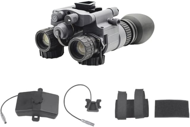 Armasight BNVD-51 1x19mm Night Vision Goggle w/ Battery Pack Gen 3 Ghost White Phosphor IIT 51 Degree FOV Gray Gray