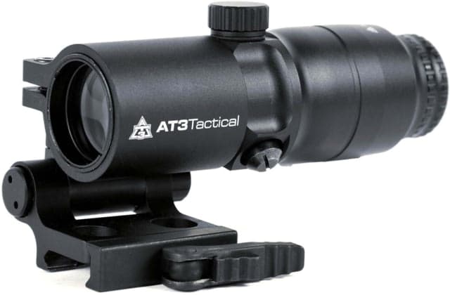 AT3 Tactical 4x Red Dot Magnifier with Flip-to-Side Mount