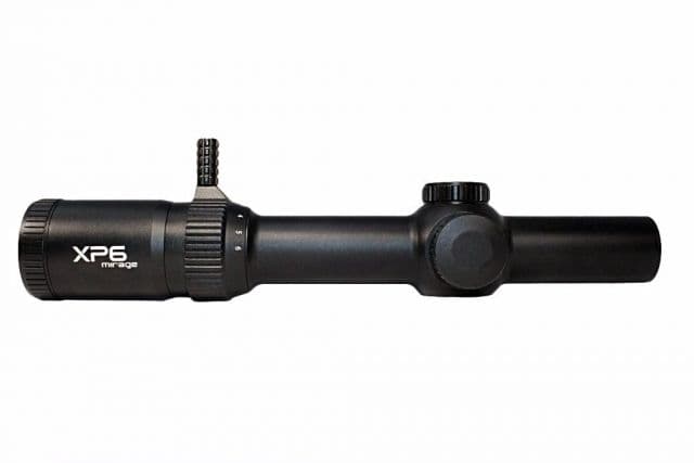 Atibal XP6 Mirage Rifle Scope 1-6x24mm w/ Rapid View Lever 30mm Tube First Focal Plane 1 MOA Center Dot Black