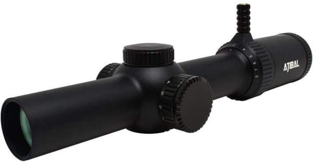Atibal XP8 Mirage Rifle Scope w/ Rapid View Lever 1-8x24mm 30mm Tube First Focal Plane 0.28 MIL Dot Reticle Black