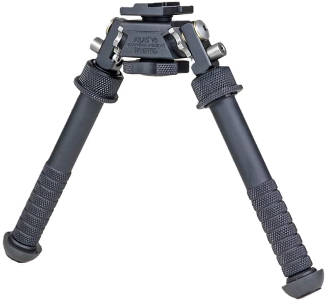 Atlas V8 Bipod 5-9.4in Height Range Arisaka Picatinny Rail Slider Black