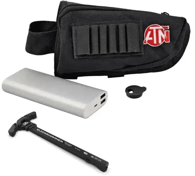 ATN Extended Power 20000 mAh Battery Kit & Breek Arms Sledgehammer AR-15 Ambidextrous Charging Handle