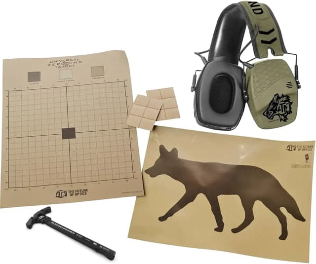 ATN Universal Thermal Target Pack & X-Sound Hearing Protector & Breek Arms Sledgehammer AR-15 Ambidextrous Charging Handle