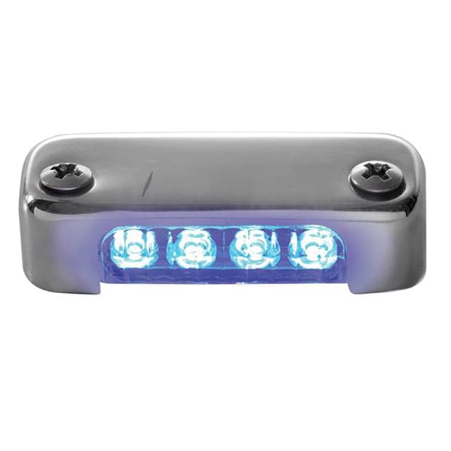 Attwood Marine LED Micro Light w/Stainless Steel Bezel/ Vertical Mount Blue