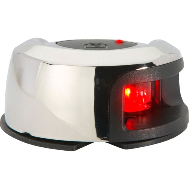 Attwood Marine LightArmor Deck Mount Navigation 2nm LED Light Stainless Steel Port/Red