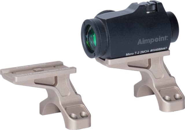 Badger Ordnance Condition One 12 O'clock Top Optical Red Dot Sight Mount 35mm Aimpoint Micro Tan