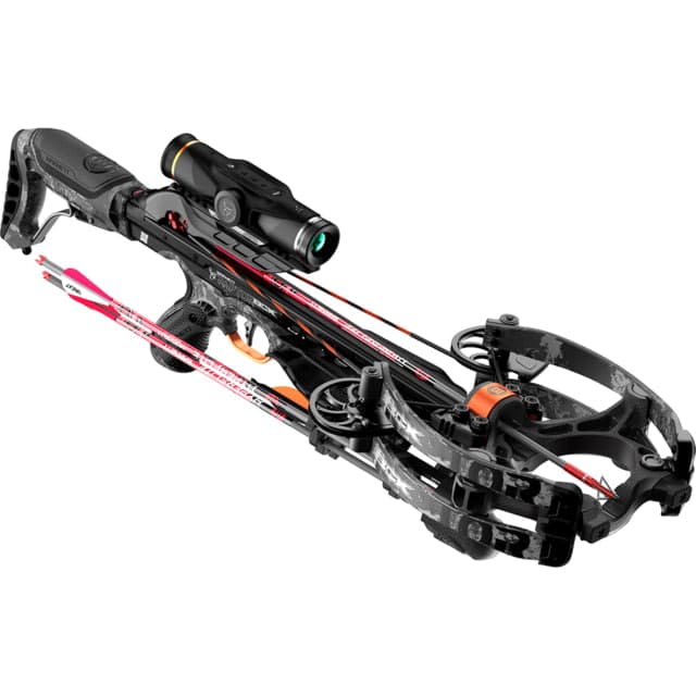 Barnett Crossbows Hyper Raptor 425 BCX Crossbow 6.9 lbs Package W/BUK OPS Primetime Scope Black