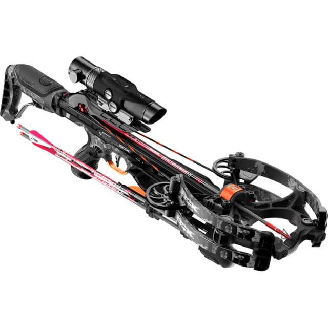 Barnett Crossbows Hyper Raptor 425 BCX Crossbow 6.9 lbs Package W/BUK OPS Rangefinding Scope Black