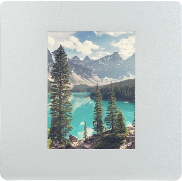 Barska 10 Capacity Picture Wall Mount Photo Frame Key Cabinet w/Magnetic Lock 4x6in Grey Small