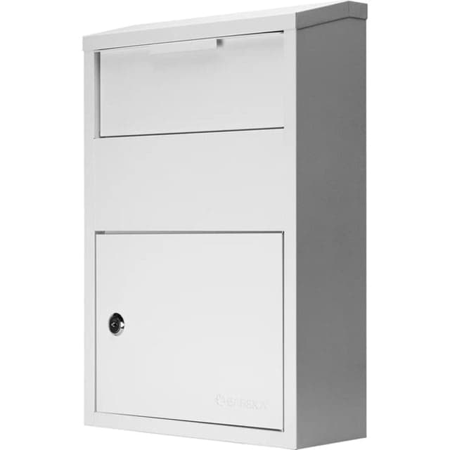 Barska Large Locking Wall Mount Drop Box White Large