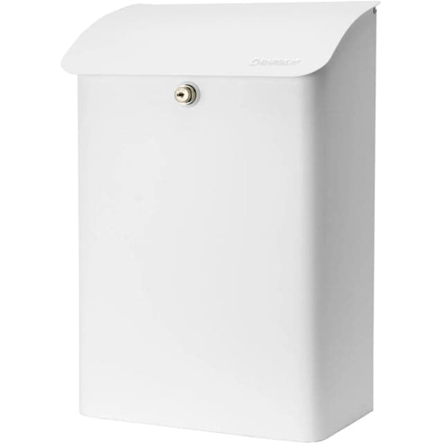 Barska Wall-Mount Top Opening Mail Drop Box White Large