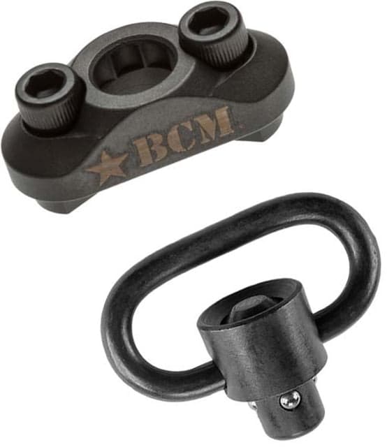 BCM MCMR-SM QD M-LOK Compatible Sling Mount and QD Sling Swivel Set Black