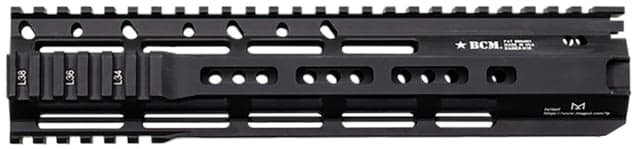 BCM RAIDER-M13 Rail Black Anodized 10.00" M-LOK Free-Floating Style Made of Aluminum for AR-Platform