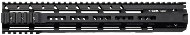 BCM RAIDER-M13 Rail Black Anodized 13.00" M-LOK Free-Floating Style Made of Aluminum for AR-Platform