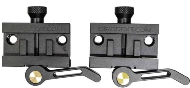 BipodeXt Gen 3 Mounting Post Kit Dual Mount Picatinny Black Small