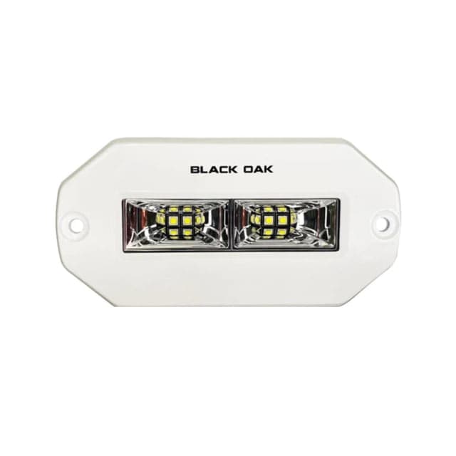 Black Oak LED Pro Series 4in Flush Mount Spreader LED Light White Housing