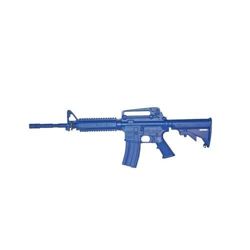 Blueguns Colt M4 Training Guns Weighted No Light/Laser Attachment Rifle Blue Closed Stock Fwd Rail 14in Barrel